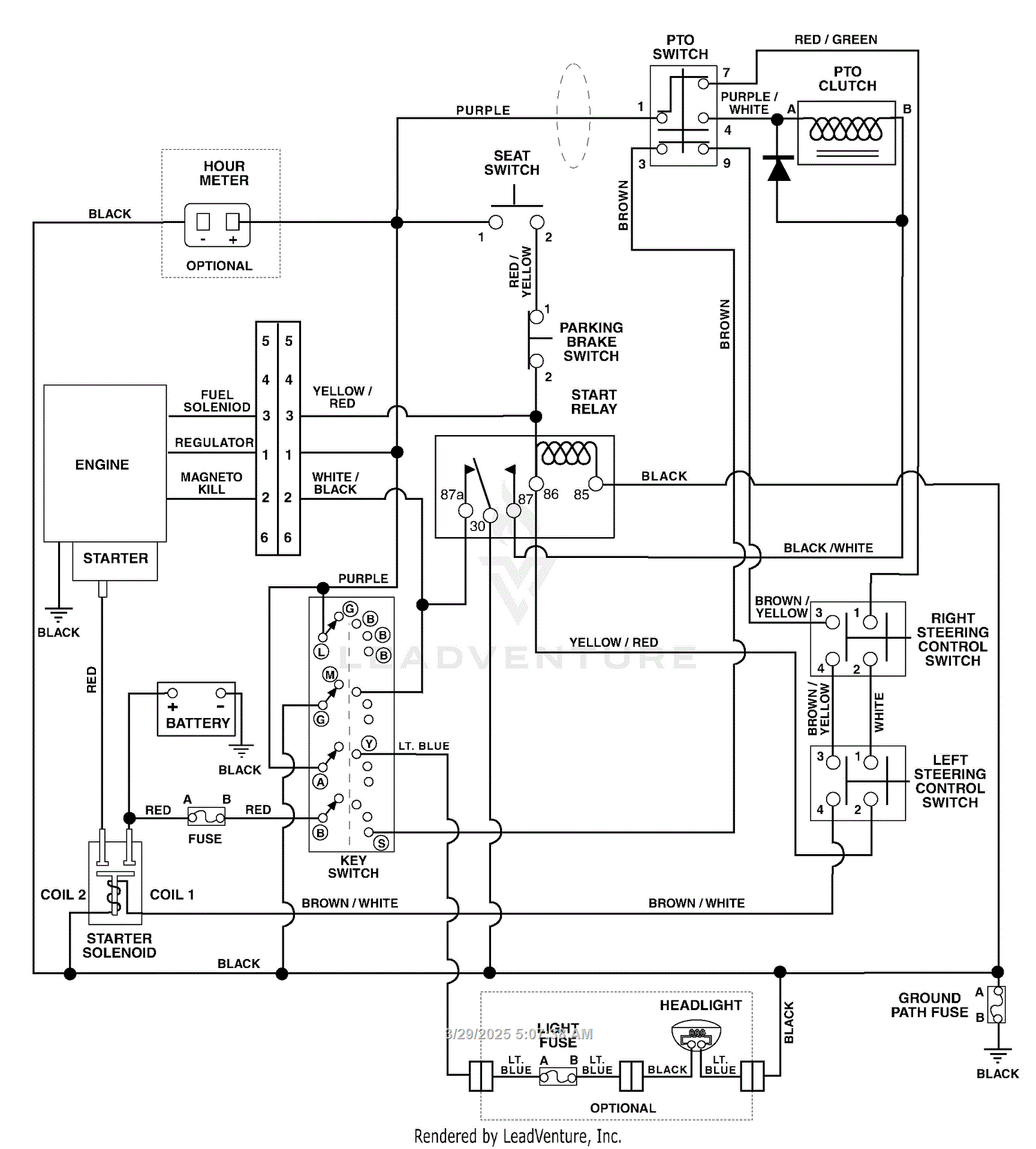 Gravely 915042 (000101 - 004999) ZT1540, 15hp Kohler, 40 ... kohler ch22s wiring diagram 